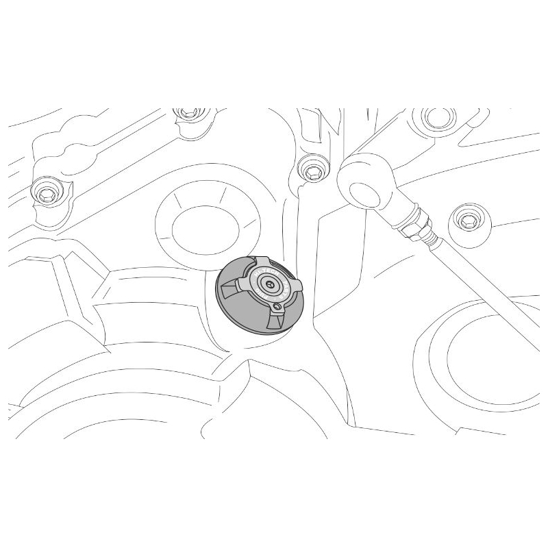 Plug oil cap PUIG blue