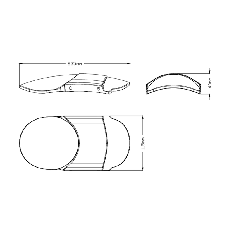 Front fender PUIG of aluminium sheet black