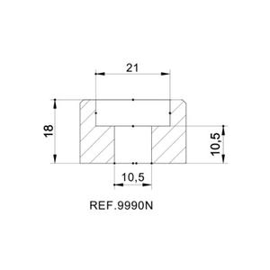 Mirror adaptor PUIG 9990N black bar end