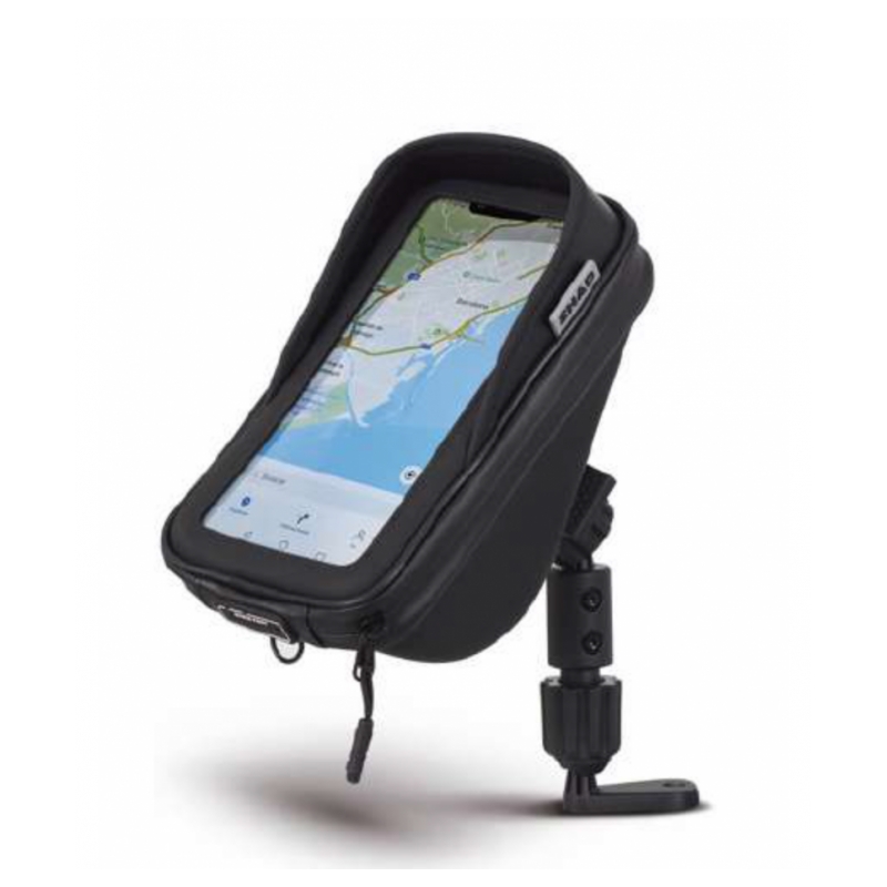 Smartphone holder SHAD 180x90mm (6,6") with pocket on mirror