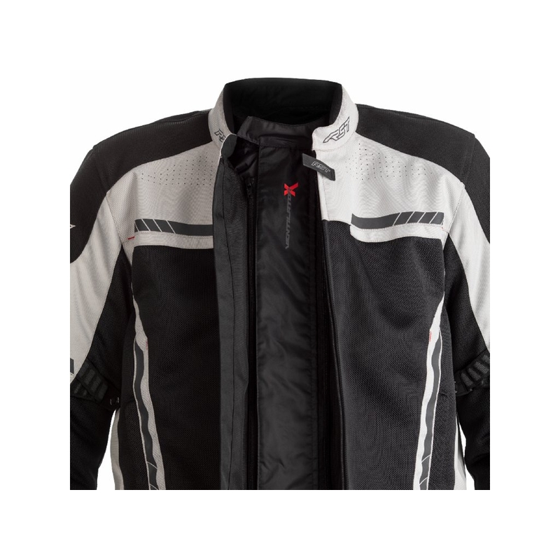 Kurtka motocyklowa RST Pro Series Ventilator-X CE srebrno-czarna wyprzedaż