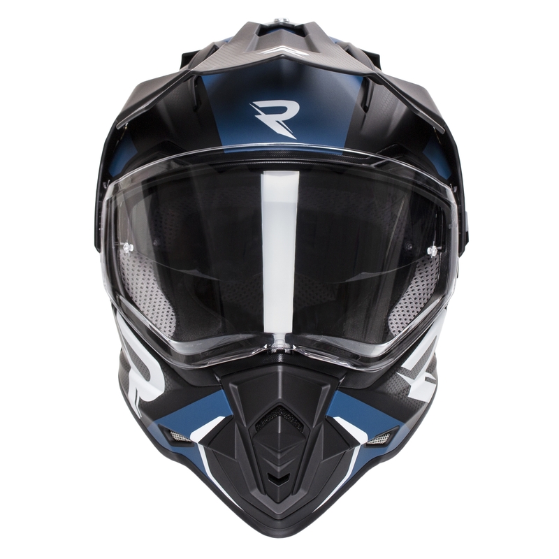 Enduro kask Street Racer Tracker czarno-niebieski
