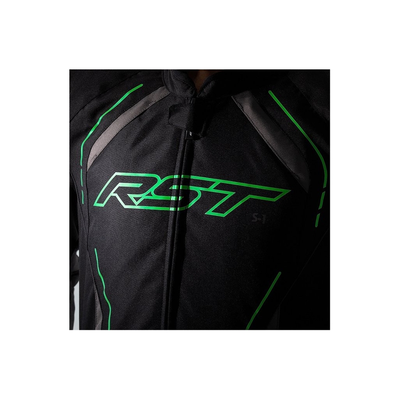 Kurtka motocyklowa RST S-1 CE czarno-szaro-fluo zielona wyprzedaż