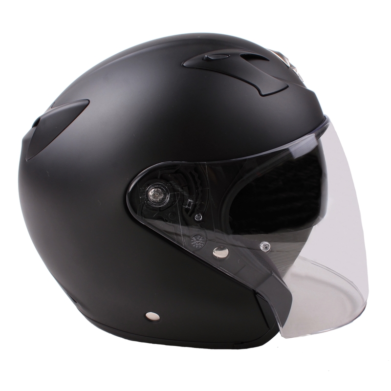 Otwarty kask motocyklowy Scorpion EXO-220 czarny matowy wyprzedaż