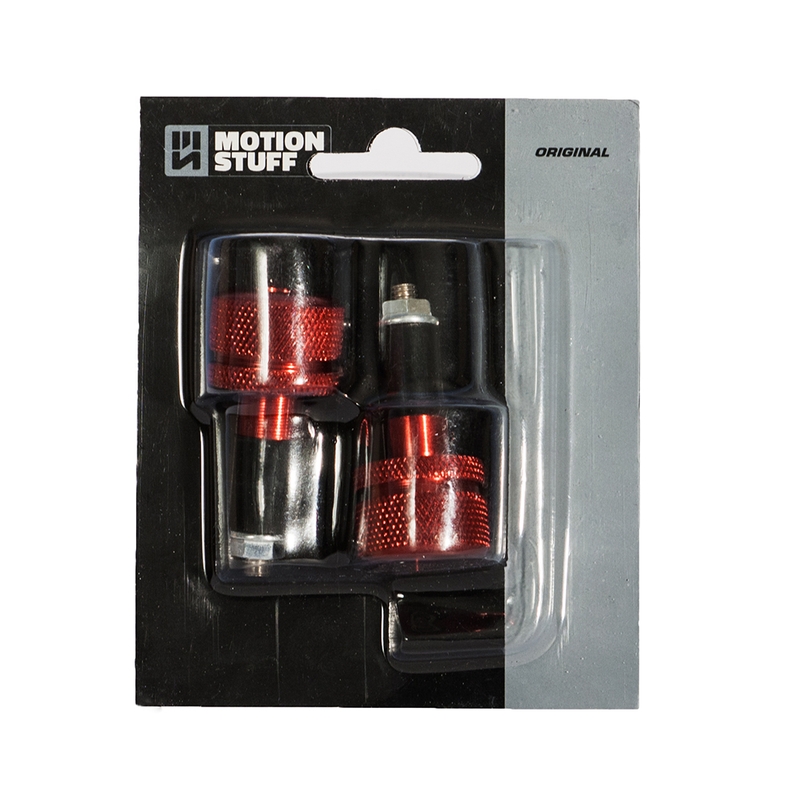Handlebar ends MOTION STUFF ORIGINAL red (d13-17mm)