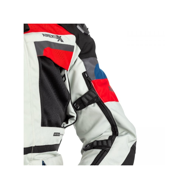 Kurtka motocyklowa RST Pro Series Adventure-X CE niebiesko-czerwono-biała wyprzedaż