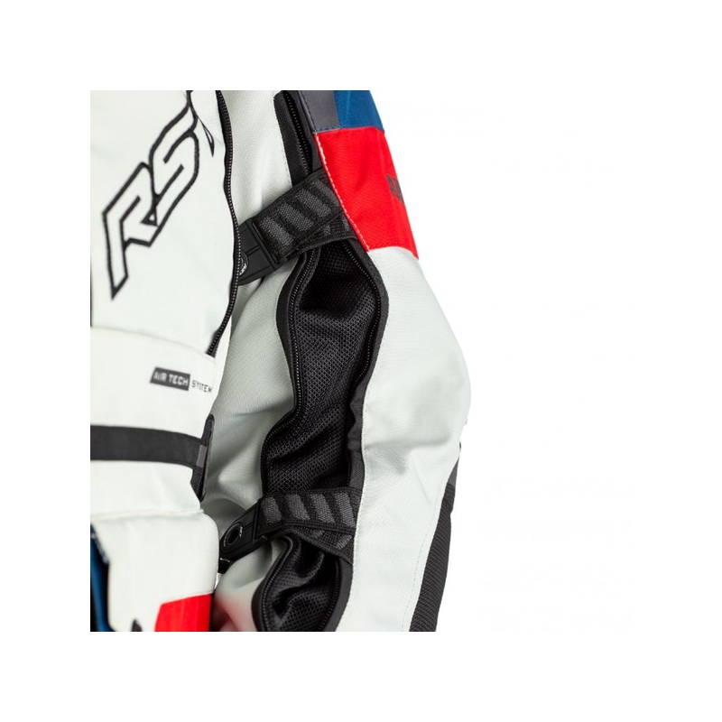 Kurtka motocyklowa RST Pro Series Adventure-X CE niebiesko-czerwono-biała wyprzedaż