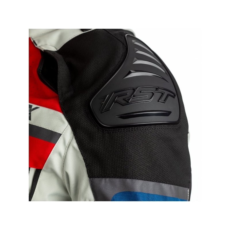 Kurtka motocyklowa RST Pro Series Adventure-X CE niebiesko-czerwono-biała wyprzedaż