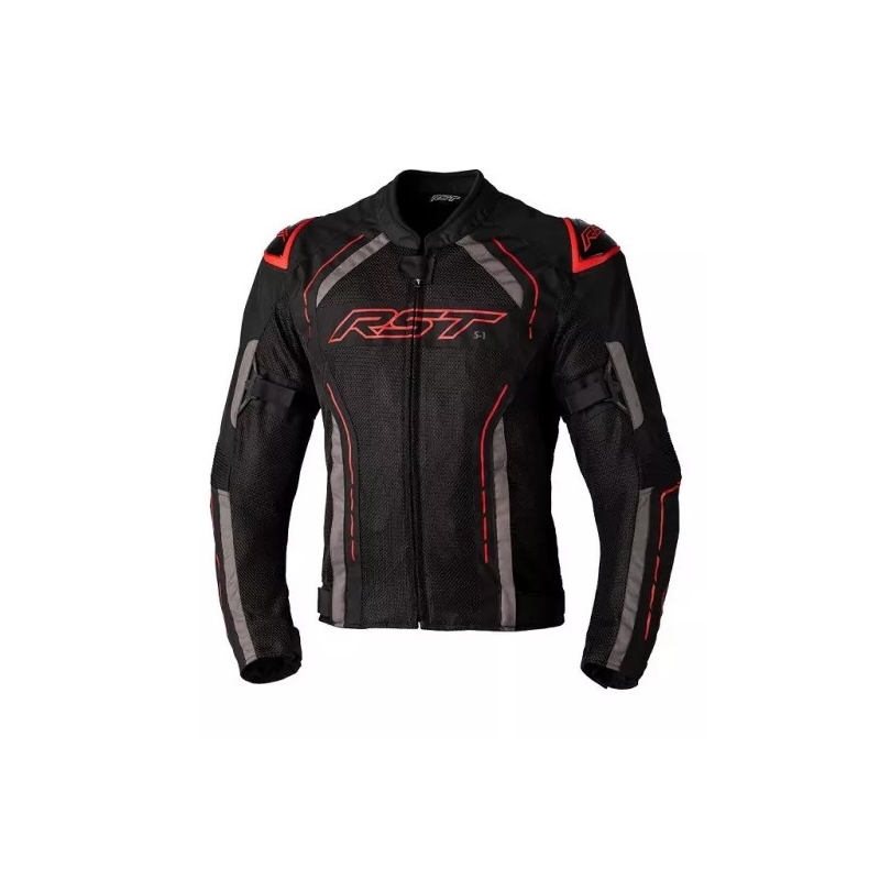 Kurtka motocyklowa RST S1 MESH CE czarno-szaro-czerwona wyprzedaż