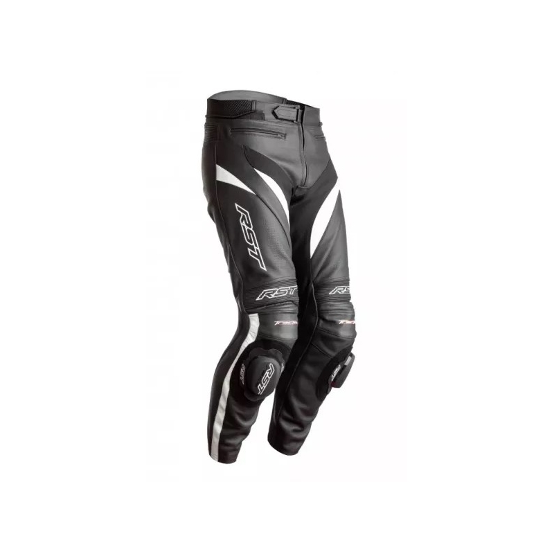 RST Tractech Evo 4 CE Czarno-białe spodnie motocyklowe wyprzedaż