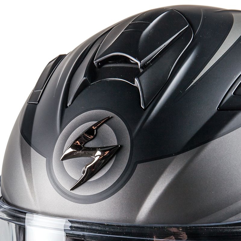 Moto integralny kask Scorpion EXO-510 Air Scale czarno-srebrny wyprzedaż