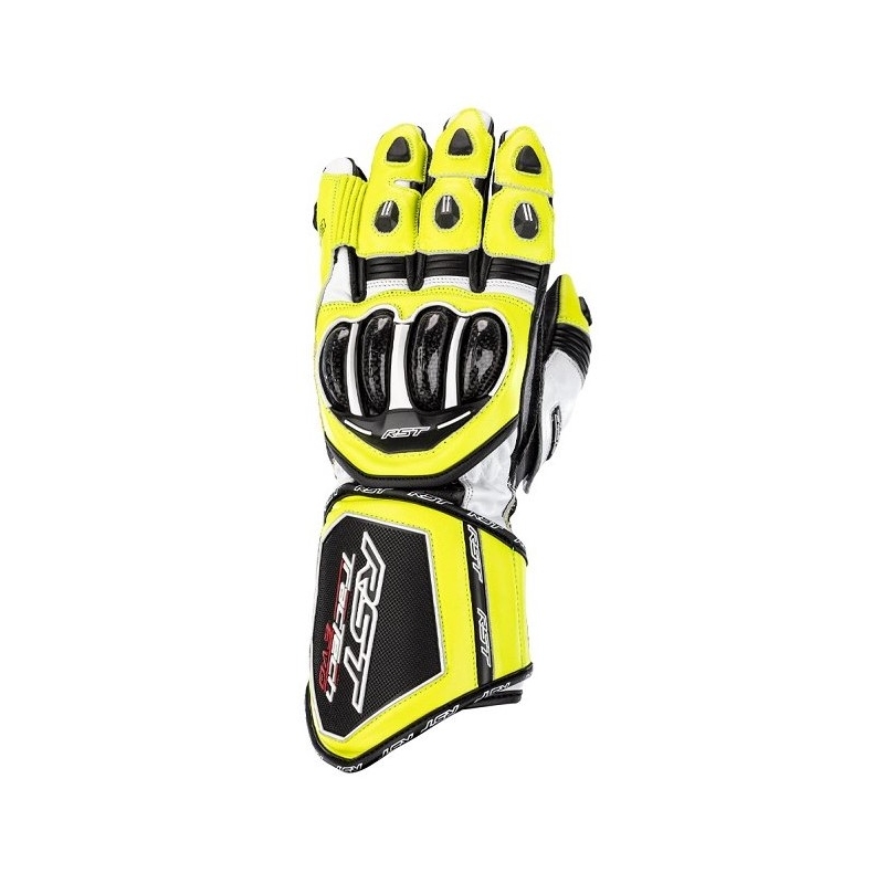 Rękawice motocyklowe RST Tractech Evo 4 CE black-white-fluo yellow wyprzedaż