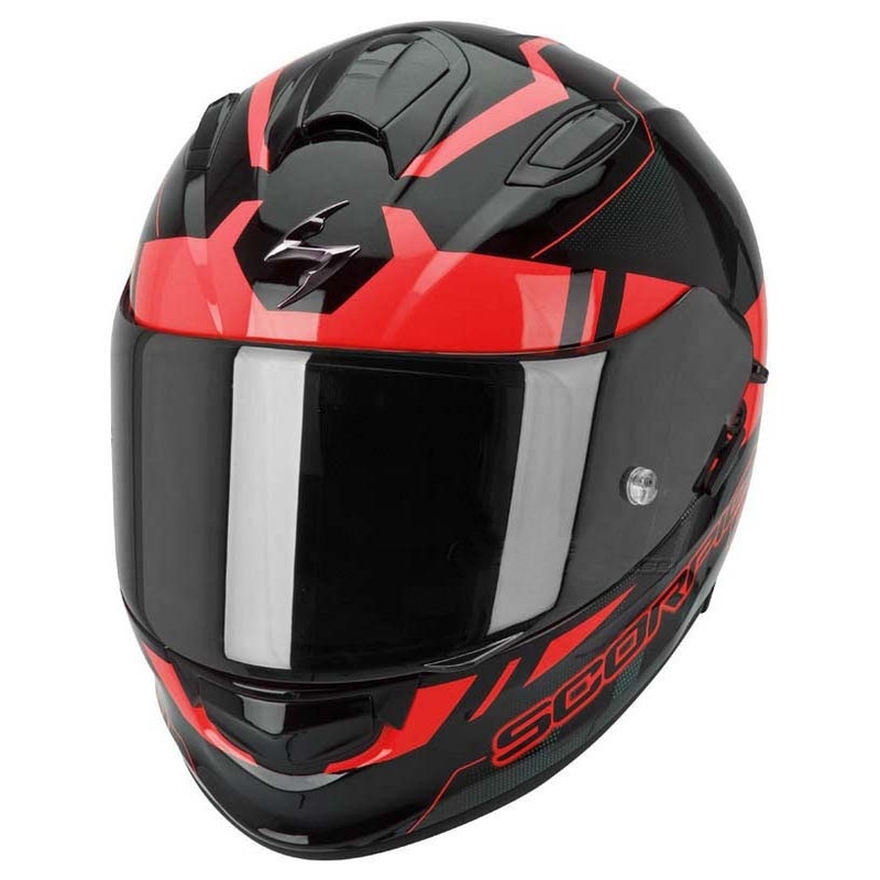 Moto integralny kask Scorpion EXO-510 Stage czarno-czerwony wyprzedaż