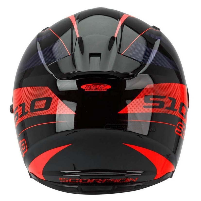 Moto integralny kask Scorpion EXO-510 Stage czarno-czerwony wyprzedaż