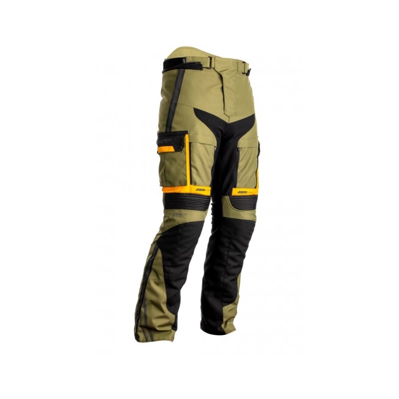 Spodnie motocyklowe RST Pro Series Adventure-X CE Black-Green-Orange wyprzedaż