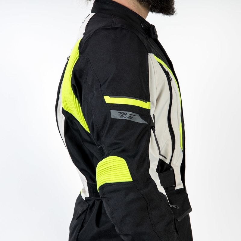 Kurtka motocyklowa Ozone Sahara czarno-szara-fluo żółta wyprzedaż