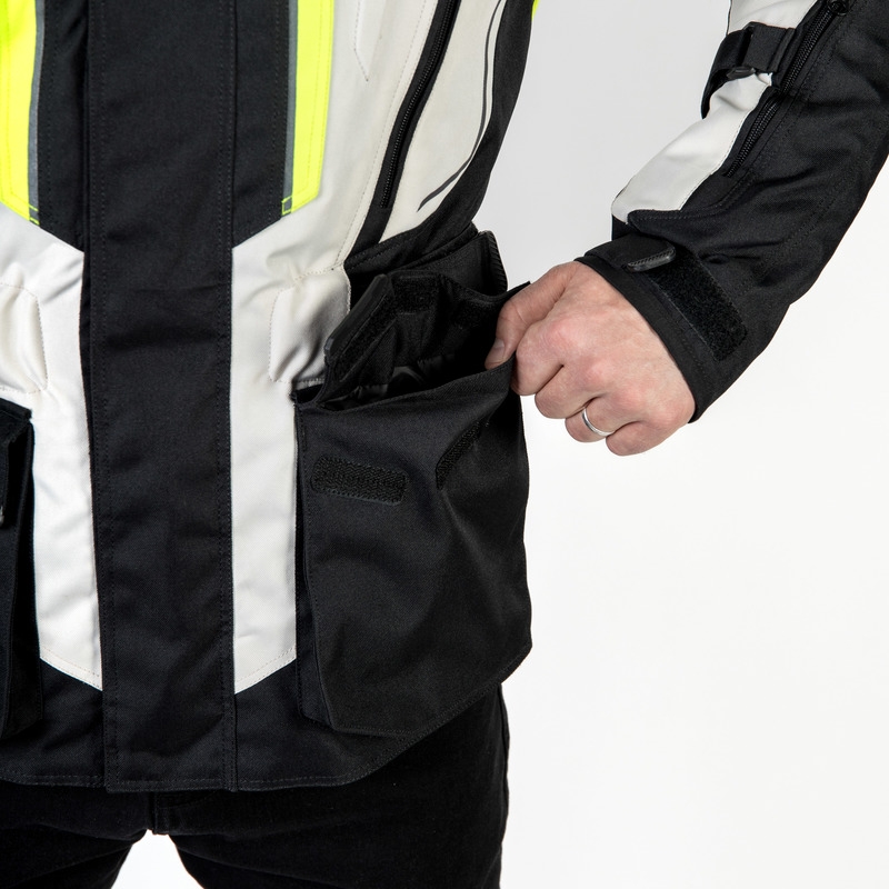 Kurtka motocyklowa Ozone Sahara czarno-szara-fluo żółta wyprzedaż