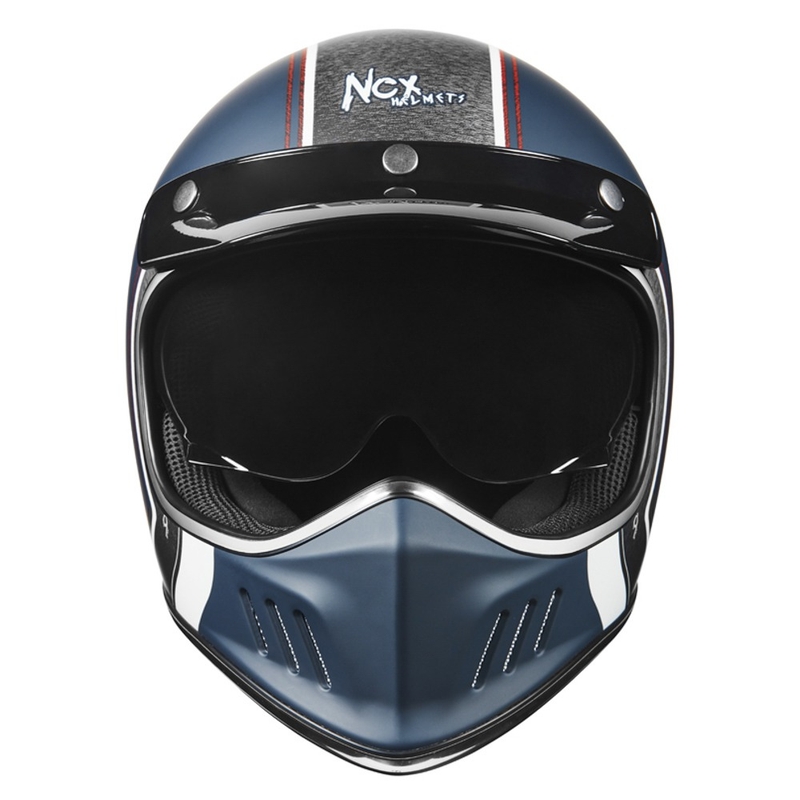 Integralny kask motocyklowy NOX PREMIUM Seventy Nine niebieski