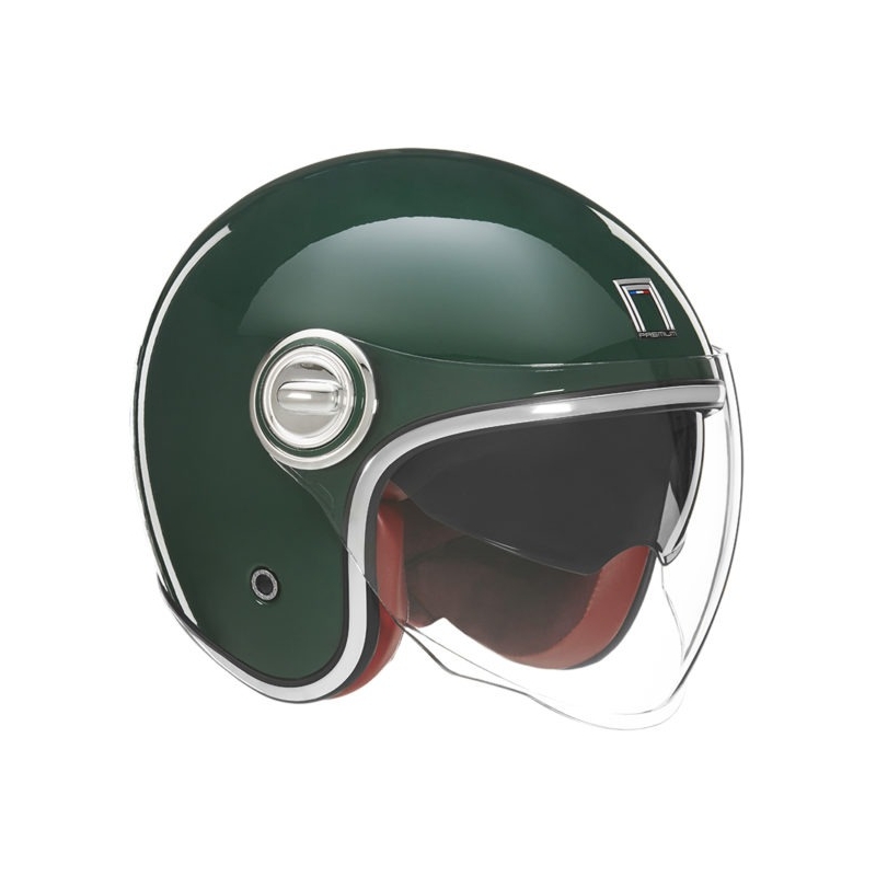 Kask motocyklowy otwarty NOX PREMIUM Heritage zielony