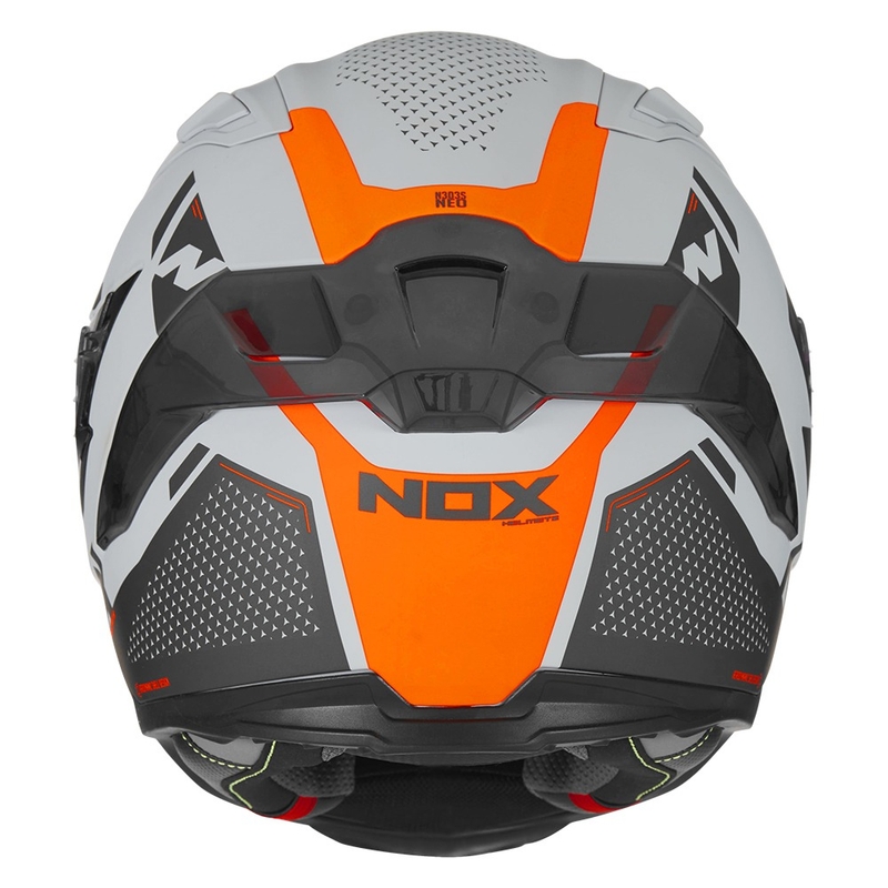Integralny kask motocyklowy NOX N303-S Neo grey-fluo orange wyprzedaż