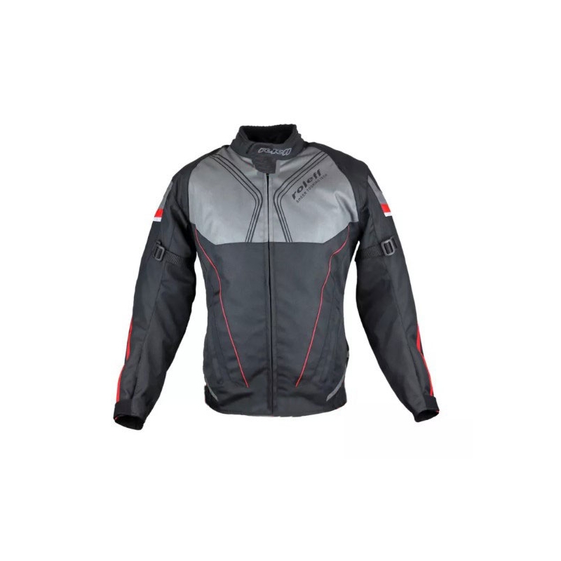 Damska kurtka motocyklowa Roleff Irma Black-Grey-Red