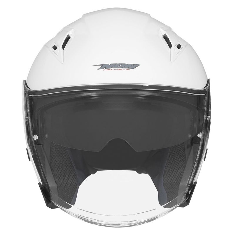Kask motocyklowy otwarty NOX N128 biały