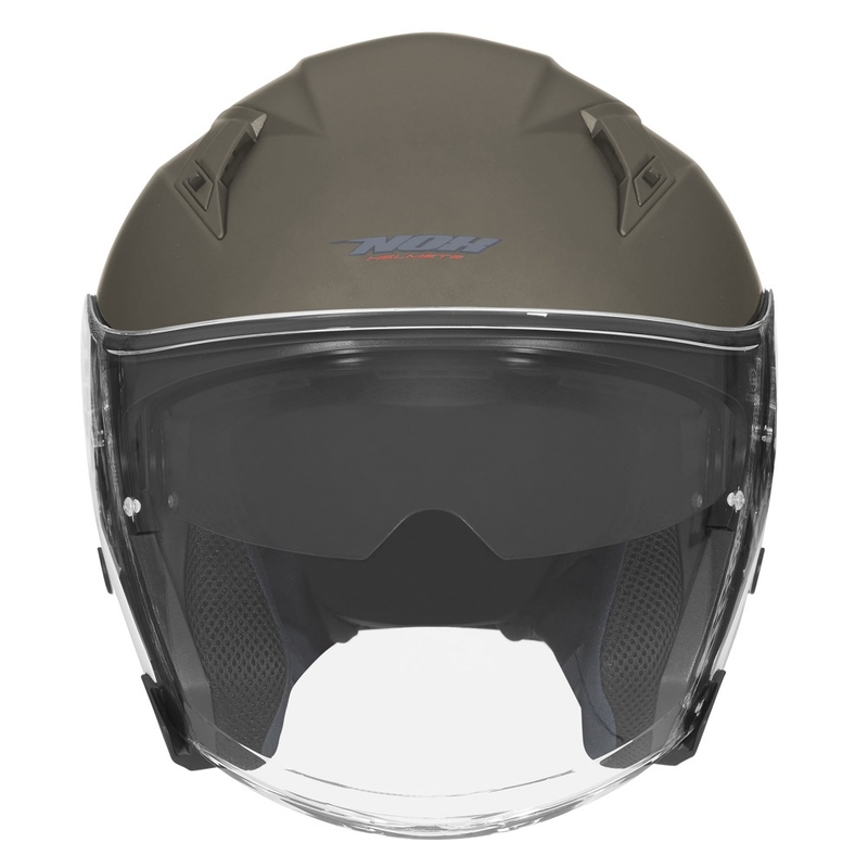 Kask motocyklowy otwarty NOX N128 khaki wyprzedaż
