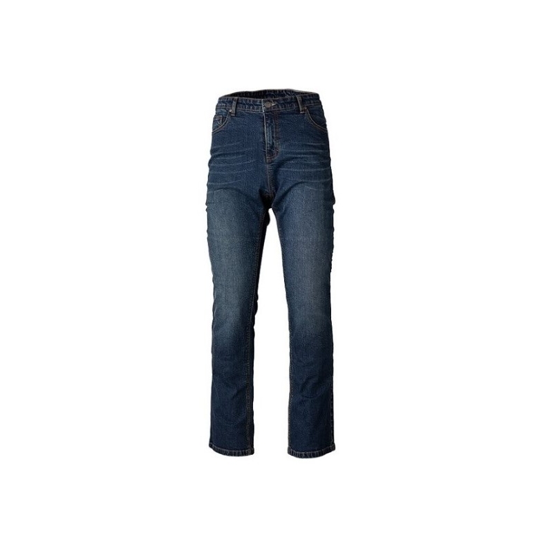 RST X Straight Leg 2 CE Blue Cropped Motorcycle Jeans wyprzedaż
