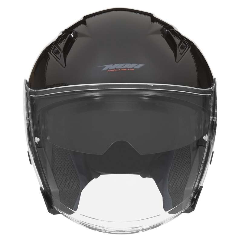 Kask motocyklowy otwarty NOX N128 czarny
