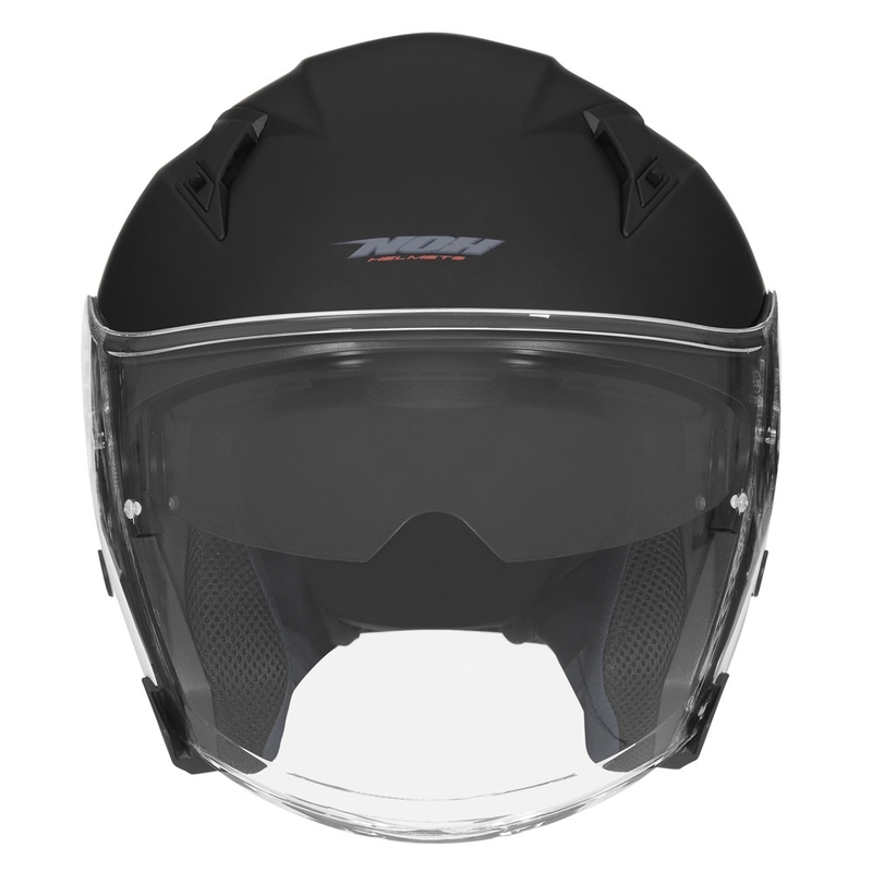Kask motocyklowy otwarty NOX N128 czarny mat wyprzedaż