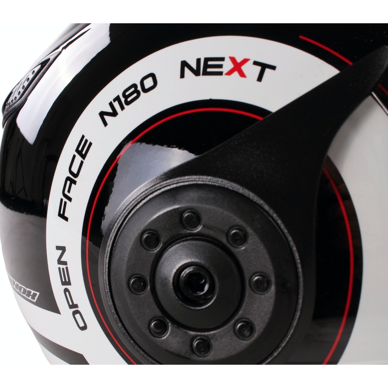Kask na skuter otwarty Nox N180 Next czarno-biały wyprzedaż
