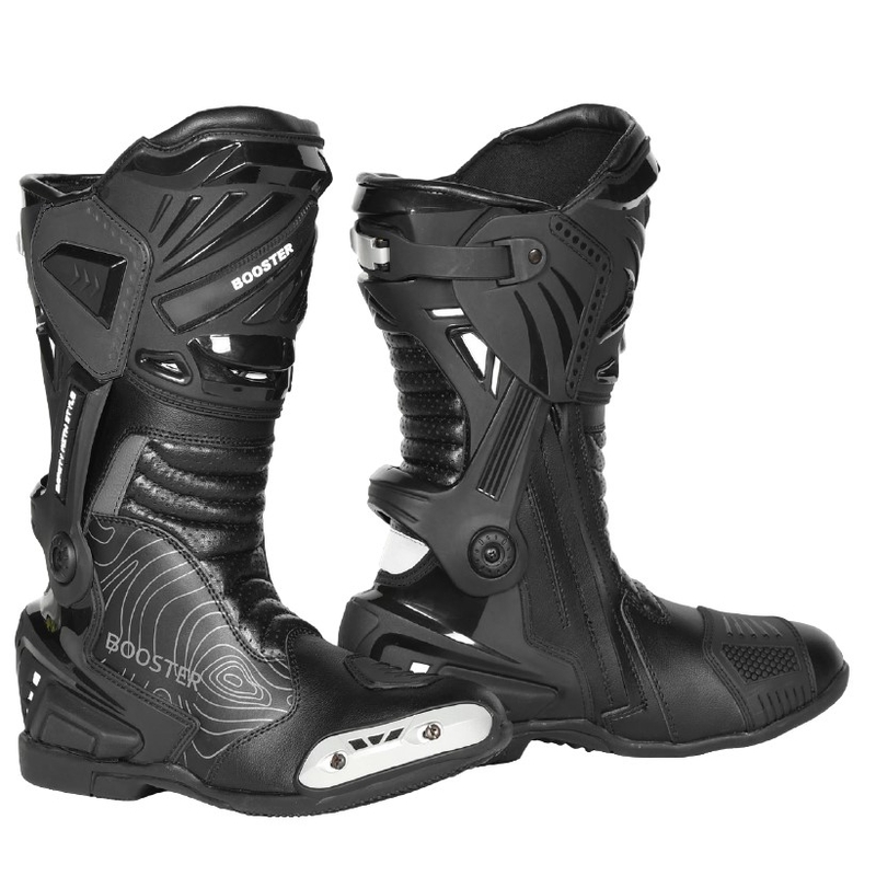 Buty motocyklowe Booster X-Race czarne wyprzedaż