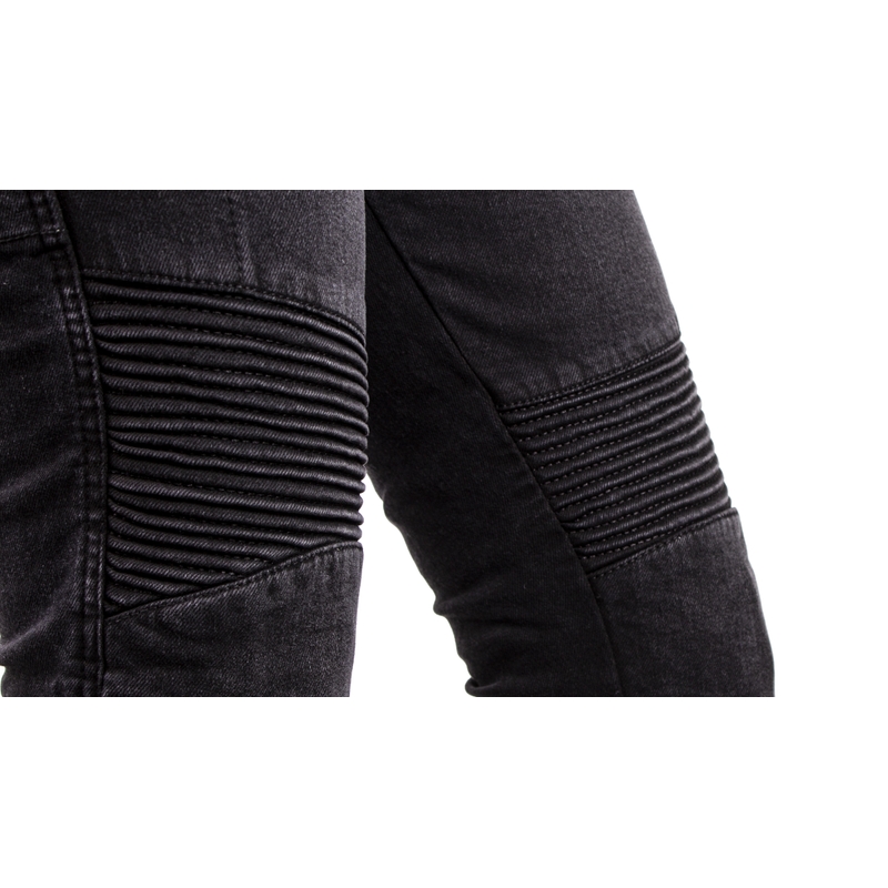 Damskie jeansy motocyklowe Ozone Agness II czarne