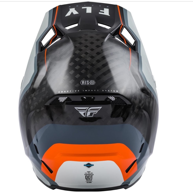 Kask motocrossowy FLY Racing Formula Carbon Axon black-grey-orange