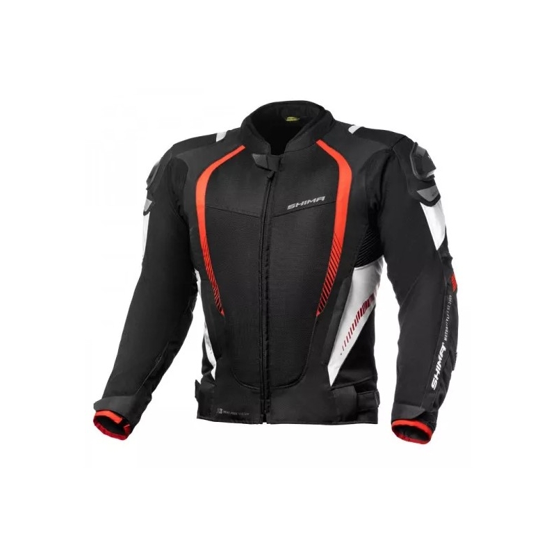 Kurtka motocyklowa Shima Mesh Pro czarno-czerwona