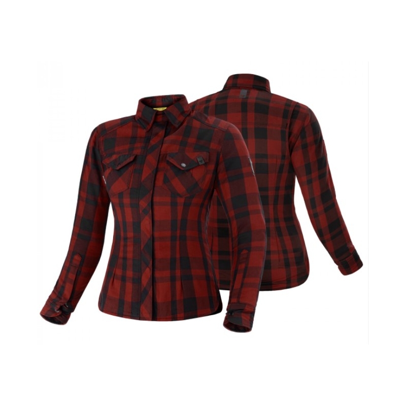 Damska koszula motocyklowa Shima Renegade czerwono-czarna wyprzedaż