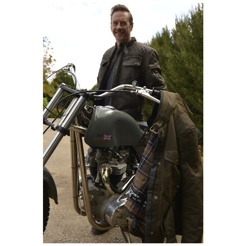 Oxford Hardy Wax kurtka motocyklowa ciemnozielona wyprzedaż