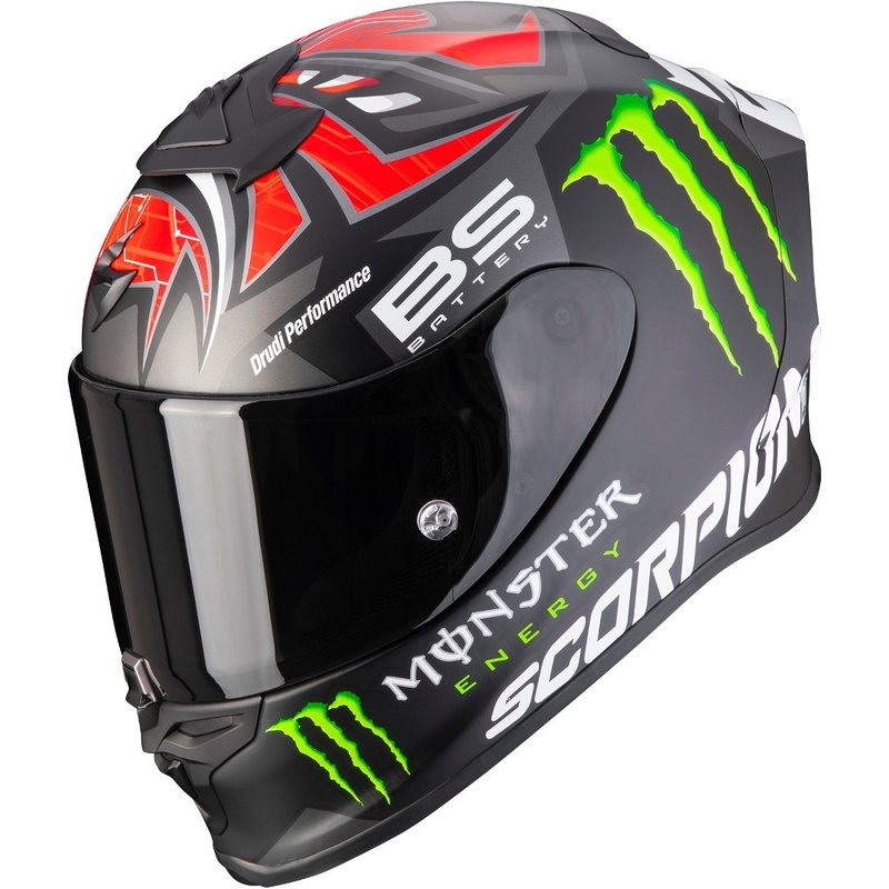 Integralny kask motocyklowy Scorpion EXO-R1 Air Fabio Monster Replica czerwony