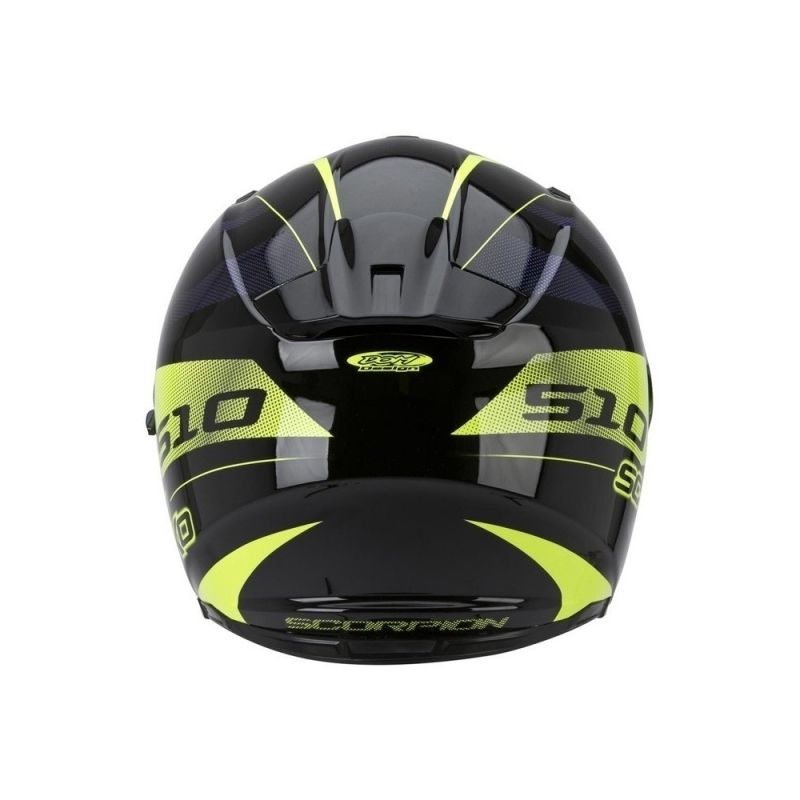 Moto integralny kask Scorpion EXO-510 Stage czarno-żółty wyprzedaż