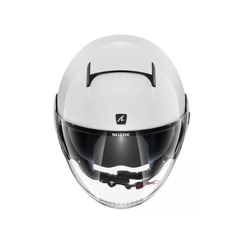 Otwarty kask motocyklowy SHARK NANO Blank biały