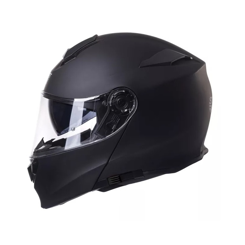 Szczękowy kask motocyklowy Street Racer SR V1 czarny matowy