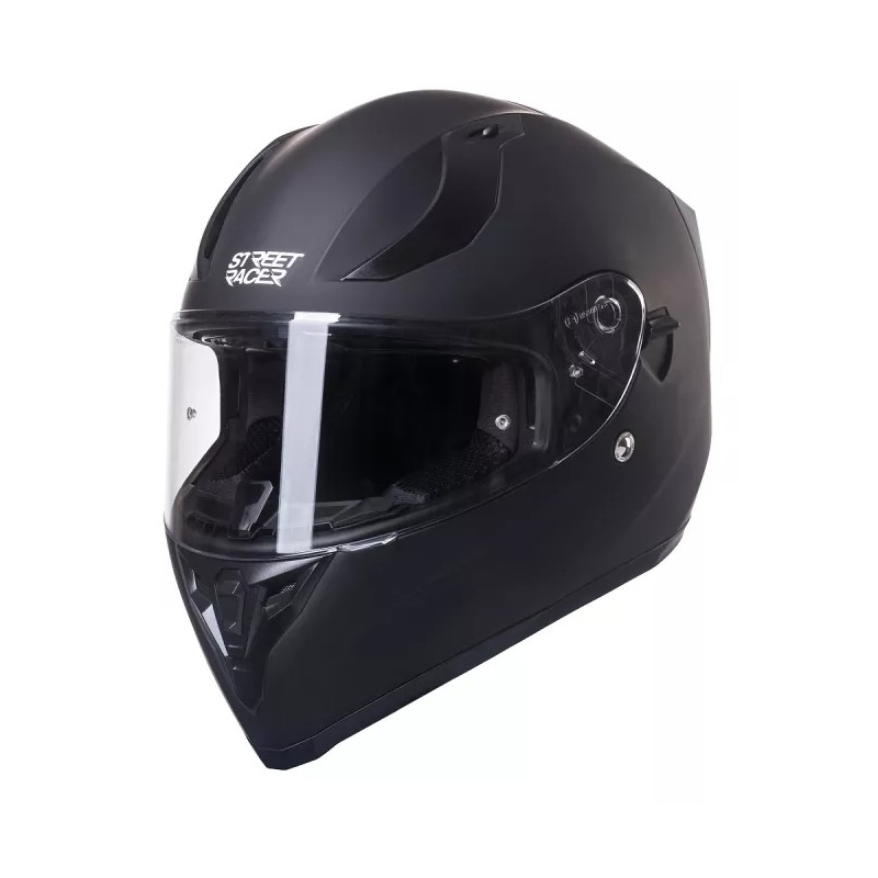 Integralny kask motocyklowy Street Racer SR I1 MotoZem Performance czarny wyprzedaż