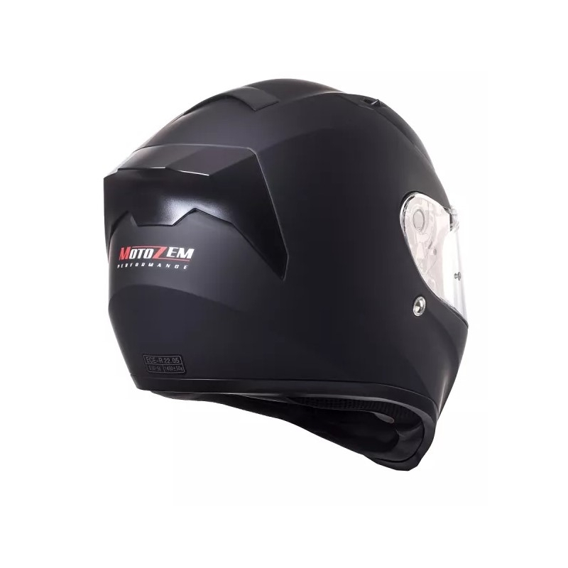 Integralny kask motocyklowy Street Racer SR I1 MotoZem Performance czarny wyprzedaż