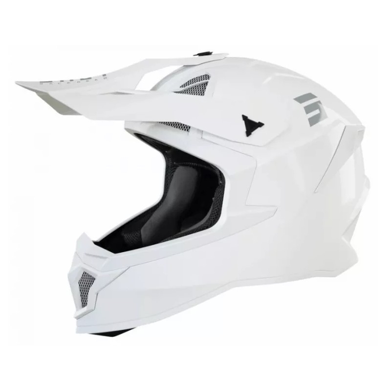 Kask motocrossowy Shot Lite Fury Solid 2.0 biały