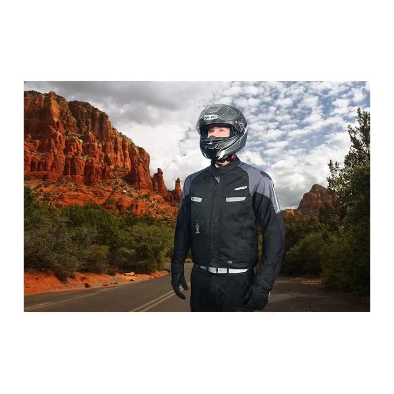 Kurtka z poduszką powietrzną HELITE Vented czarno-szara wyprzedaż