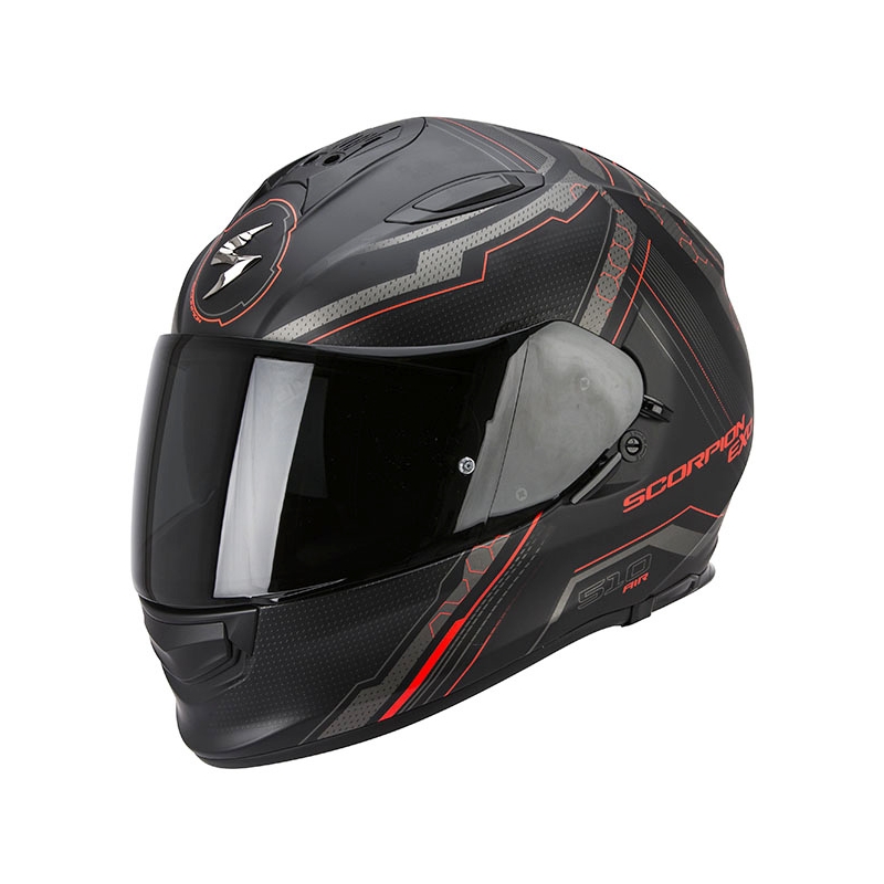 Integralny kask motocyklowy Scorpion EXO-510 Air Sync czarny matowy-czerwony wyprzedaż