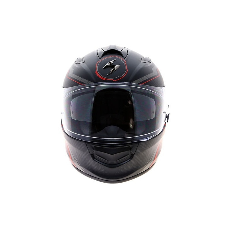 Integralny kask motocyklowy Scorpion EXO-510 Air Sync czarny matowy-czerwony wyprzedaż