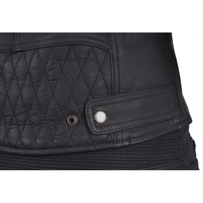 Damska skórzana kurtka motocyklowa Rebelhorn Hunter Pro czarna wyprzedaż