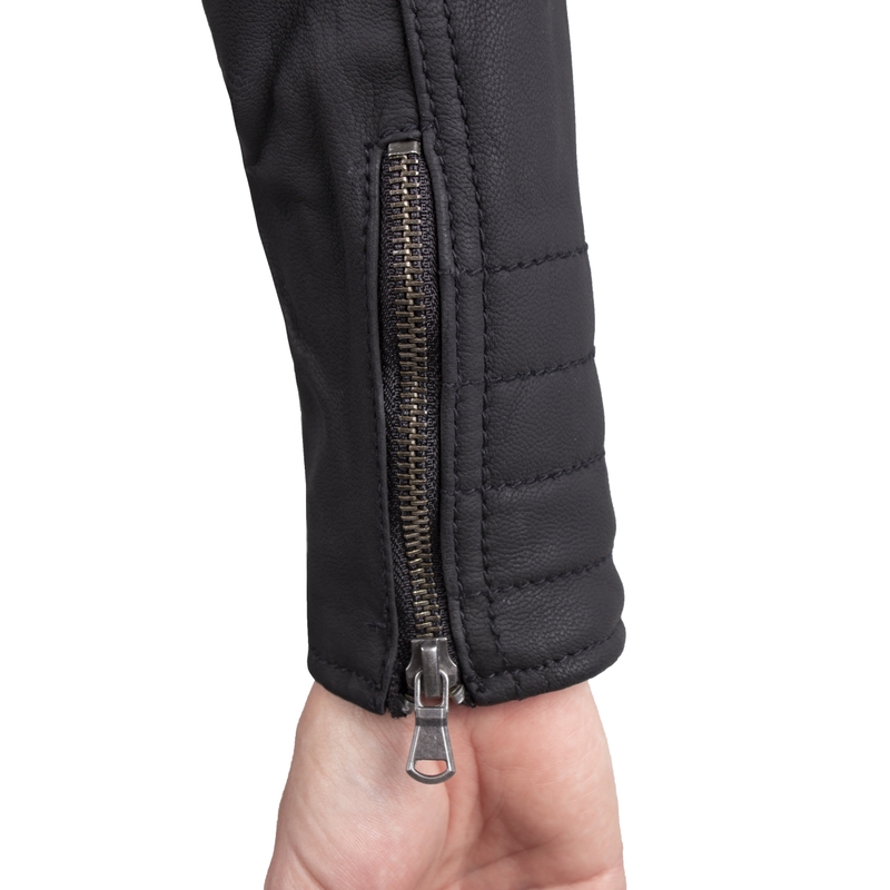 Damska skórzana kurtka motocyklowa Rebelhorn Hunter Pro czarna wyprzedaż