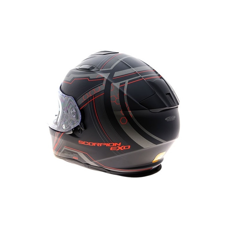 Integralny kask motocyklowy Scorpion EXO-510 Air Sync czarny matowy-czerwony wyprzedaż